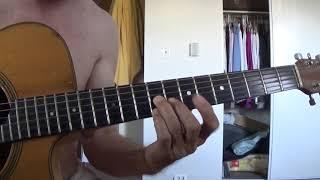 Joe Nania guitar  A7 to D Major riff - 7-3-2019