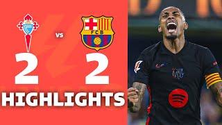 CELTA VIGO vs BARCELONA (2-2) | RESUMEN y GOLES DEL PARTIDO | La liga 2024/25