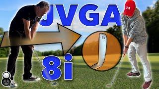 Trying The Jim Venetos Golf Swing With An 8 Iron  - Keeping The Body Closed & Still