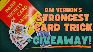 Dai Vernon's Strongest Card Trick Tutorial + Giveaway! [CLOSED]