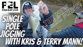 Single Pole Jigging with Kris and Terry Mann Fish Eat Live