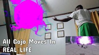 All Gojo Moves In REAL LIFE - Roblox Strongest Battlegrounds