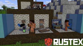 Застроил скалу на проекте RustEx org +розыгрыш #растпвп #minecraft  #rustex @rustex_official