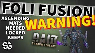 [RAID SHADOW LEGENDS] FOLI FUSION - *WARNING* MATS NEEDED TO ASCEND ALL CHAMPIONS