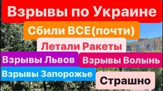 ДнепрВзрывыВзрывы ЛьвовЛетали РакетыПадение Обломков после Работы ПВОДнепр 22 июня 2024 г