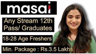 Masai School Job Opportunity all 12th Pass & Graduate Freshers all stream