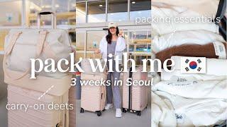 Pack with Me for Korea | What's in My Carry-on, Travel Essentials, 15 hour Flight