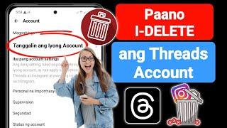 Paano I-DELETE ang Threads Account (2023) | Tanggalin ang Instagram Threads Account