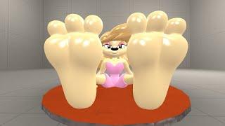 (SFM) Inflable Puppet hedgehog feet inflation