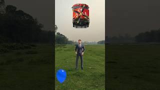 I Shoot on b balloon  to part 5 Aeroplane, helicopter, train, rocket #shorts