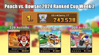 Mario Kart Tour - Peach vs. Bowser Tour (2024) Ranked Cup Week 2 243,538pts