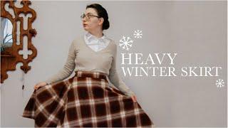 Making a Warm Winter Skirt for Cold Weather