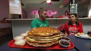 ONLY TWO CHAMPIONS HAVE CONQUERED THIS LEGENDARY PANCAKE CHALLENGE IN 29 YEARS | RHODES DINER