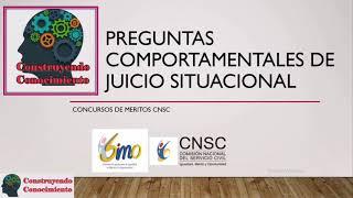 Simulacro CNSC Competencias Comportamentales y explicacion