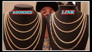 Rounded vs Link GOLD CHAINS! What you need to know...