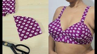 No Elastic 36 Size Cotton Bra Cutting and Stitching