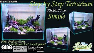 Step by Step Simple Nano Terrarium 30cm With The Latest Product One Research & Development #97