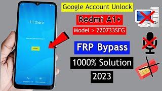 Redmi A1+ FRP Bypass 2023 (220733SFG) Xiaomi Android 12 FRP Lock | Google Account Unlock Without PC