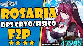 ROSARIA BUILD F2P DPS/SUPPORT||ARTEFACTOS, ARMASGuía completa build rosaria | Genshin Impact 2.6