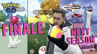 NEXT SEASON! *DUAL DESTINY* in Pokemon GO! MAX OUT FINALE Event & Galarian Corsola HATCHED