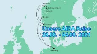 AIDA Norwegenreise Teil 1 Hamburg . Bergen