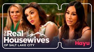 Bronwyn and Angie have a lot to say at dinner | Season 5 | Real Housewives of Salt Lake City