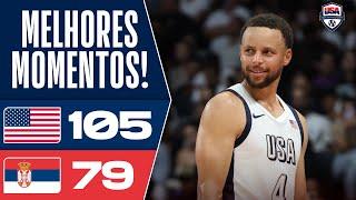 CURRY PUTS A SHOW, USA HAVE A SPECTACULAR 2ND HALF AND BEAT JOKIC’S SERBIA - HIGHLIGHTS