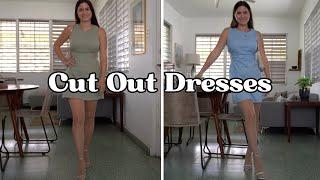 Cut Out Dress Try On