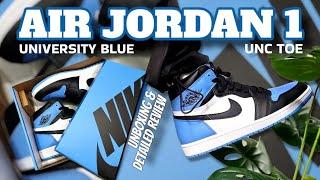 AIR JORDAN 1 HIGH UNC TOE | UNBOXING & DETAILED REVIEW