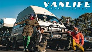 【VANLIFE】旅するドイツ人カップルのバンライフに密着取材！グランドキャニオンにて│アメリカ旅52日目