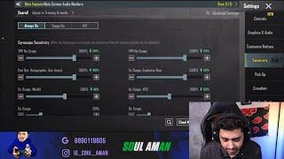 Soul Aman reveal his secret sensitivity settings