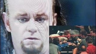 Undertaker's reaction to Owen Harts death at Over The Edge