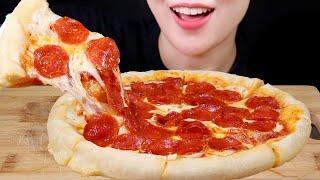 Pepperoni Pizza *homemade* Cooking and Eating Mukbang ASMR