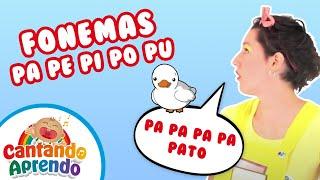 Canciones infantiles para aprender el abecedario - Palo, pelo, pila - Cantando Aprendo a Hablar