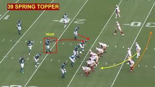 49ers split back push motion RPO vs JAX week 11 2021