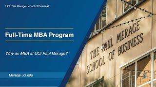 Why an MBA | UCI Paul Merage School of Business