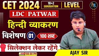 CET, LDC, Patwar Hindi Online Classes | Rajasthan CET, LDC, Patwar Exam 2024 | Hindi 2024 Classes