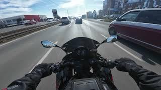 Kawasaki Ninja 1000sx first ride to work | RAW SOUND