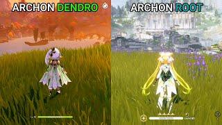 Archon Dendro "NAHIDA" vs Archon Root JUEYUAN! Gameplay Comparison