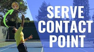 Tennis Serve Lesson: How To FIND Your Contact Point