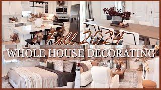 WHOLE HOUSE FALL DECORATE WITH ME 2024 | cozy fall decorating ideas 