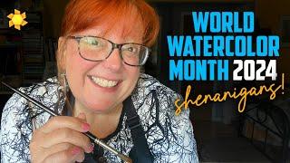 World Watercolor Month 2024 shenanigans!