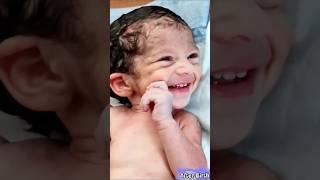 Cutest and Rare Moments of Adorable Newborn Baby Smile on Birthday After First Cry #cutesmiles