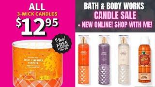 Bath & Body Works $12.95 CANDLE SALE + New Fall Body Care Online!