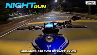 NIGHT SPEED. City Cruise Ride | Yamaha MT-09 + Yoshimura R55 ASMR [4K] Pure Sound