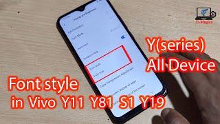 How to change font style in vivo y11 y81 s1 y19
