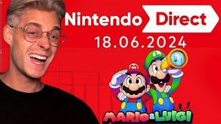 MARIO & LUIGI COMEBACK JAAA & Zelda Echoes Of Wisdom! Nintendo Direct 18. Juni 2024 Live Reaction