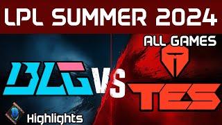 BLG vs TES Highlights ALL GAMES LPL Summer 2024 Bilibili Gaming vs Top Esports by Onivia