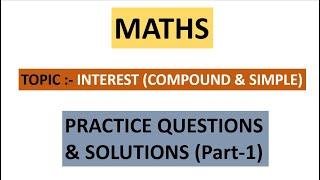 Interest (Compound & Simple) | SSC Maths | Ankit Sir