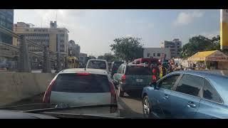 4K drive through the capital Accra Ghana